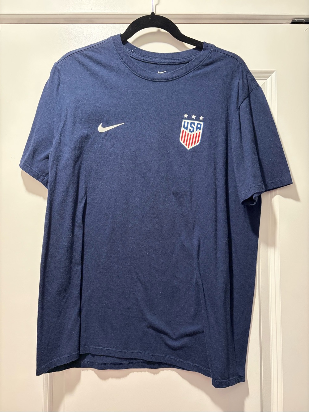 Nike Men's Navy USWNT Crest - Pugh Short Sleeve Tee